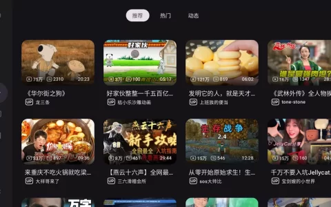 BV哔哩哔哩第三方TV版 v816_0.3.8 - 提供4K/杜比视界/1080P60FPS/真彩HDR